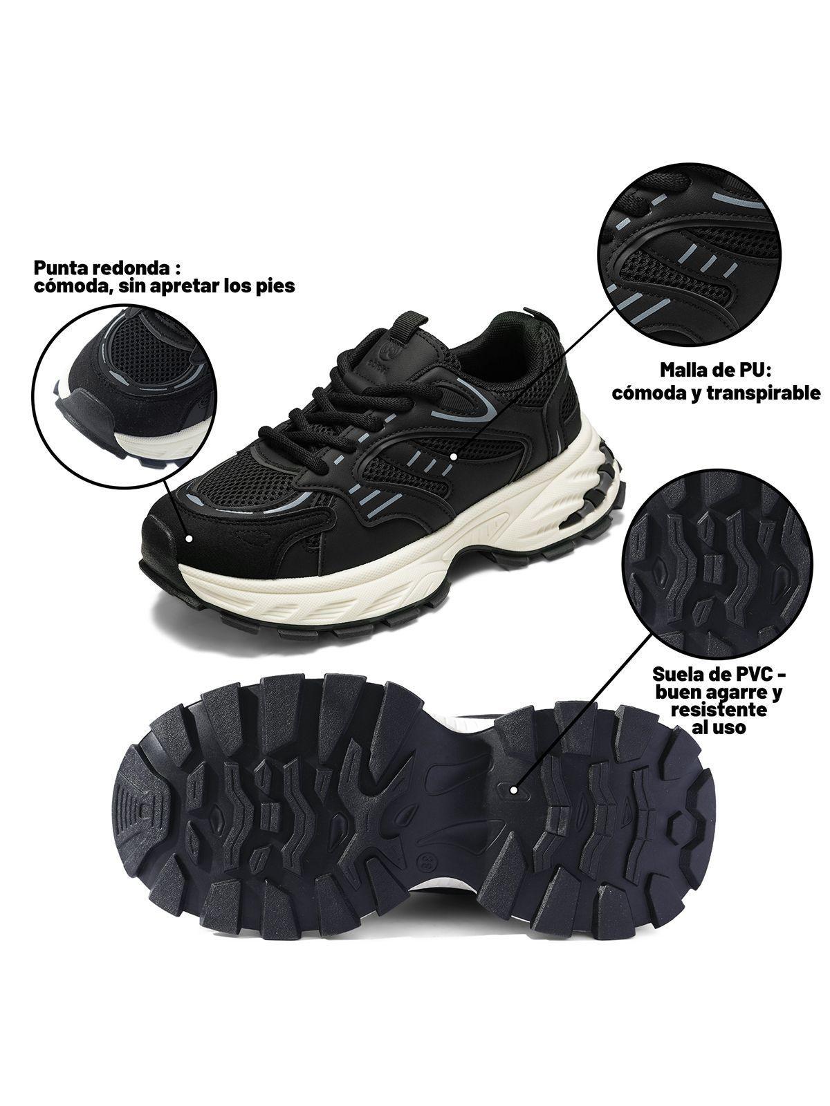 Zapatillas Malla PU Mujer Plataforma Weide TFA330-5