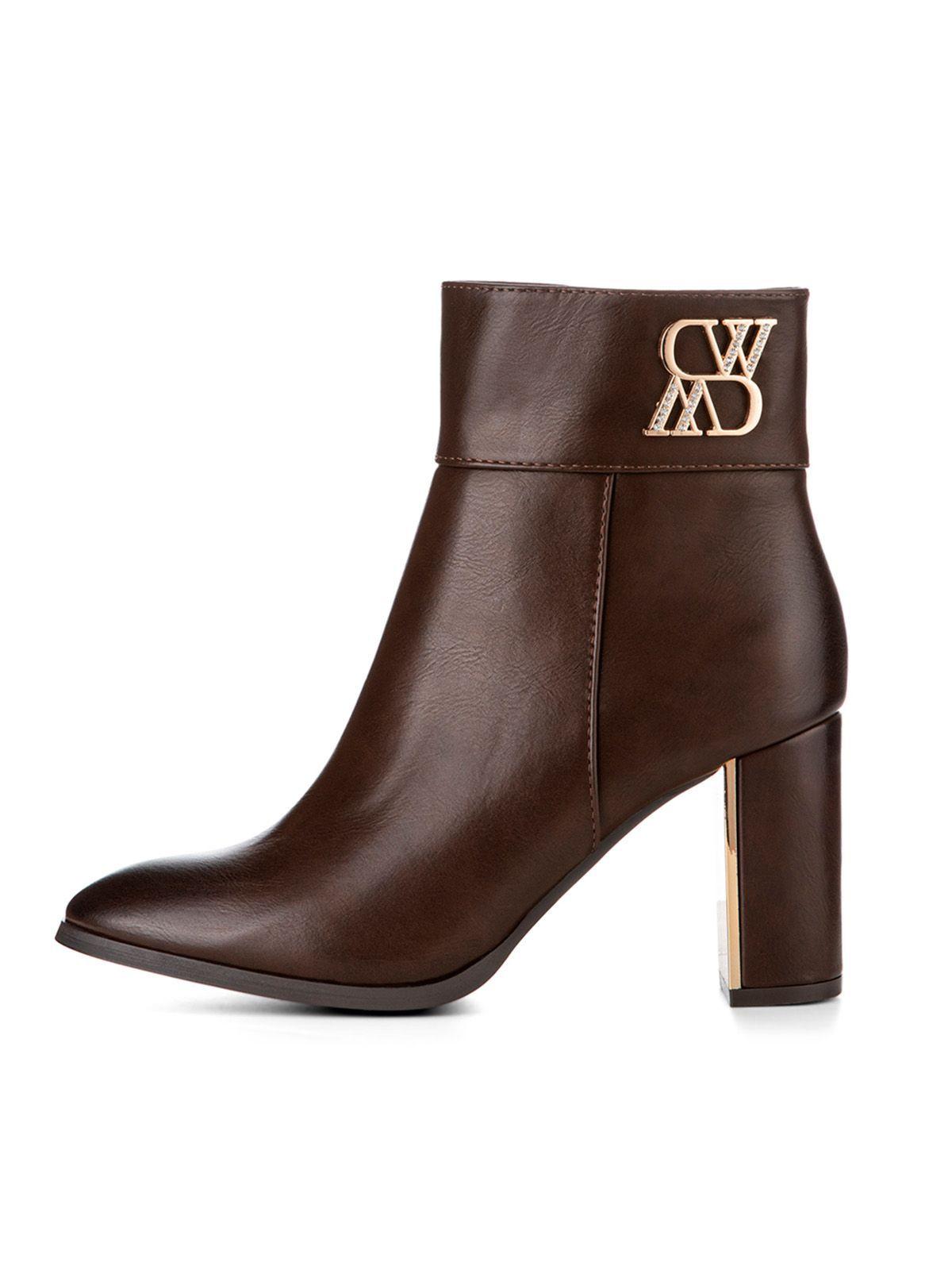 Botin Marrón Casual Mujer Weide CZY581-2