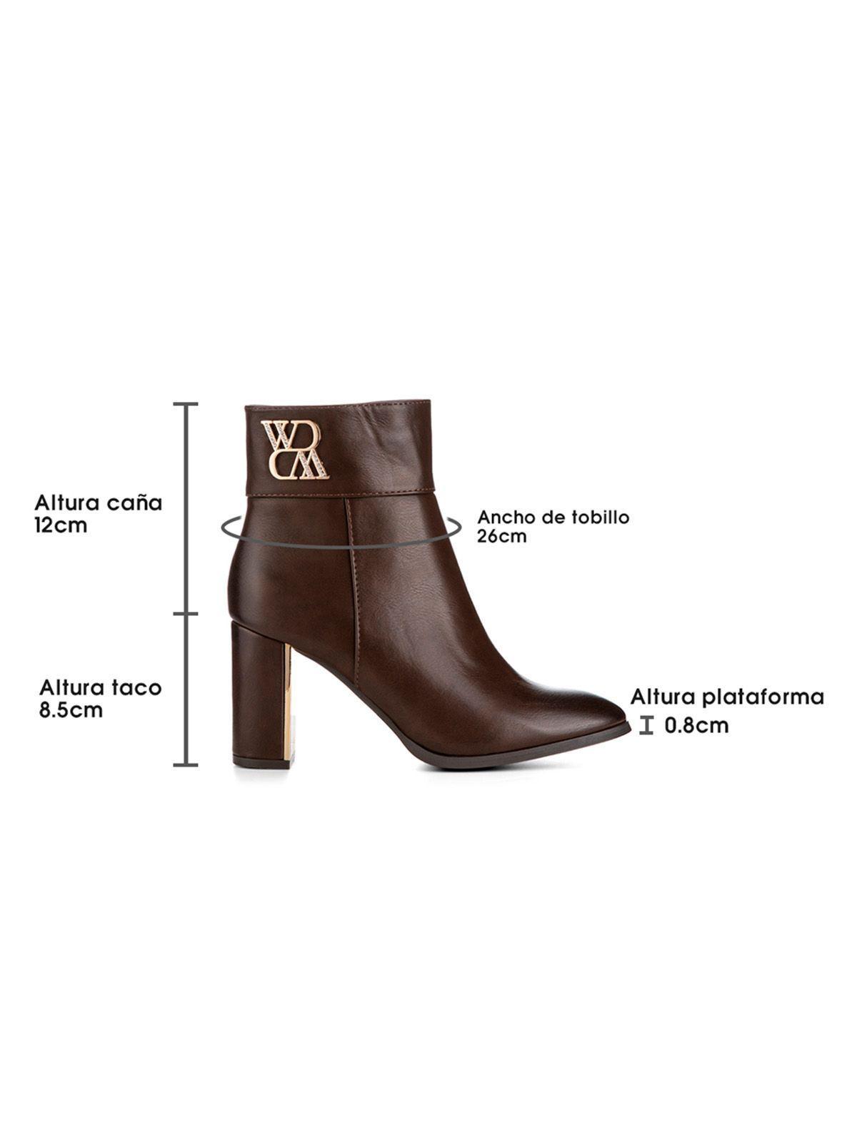 Botin Marrón Casual Mujer Weide CZY581-5