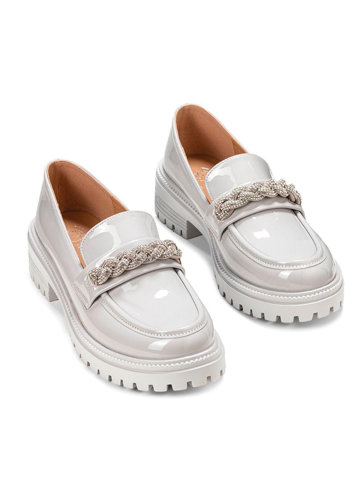 Mocasin Gris Formal Mujer Weide JN21-4
