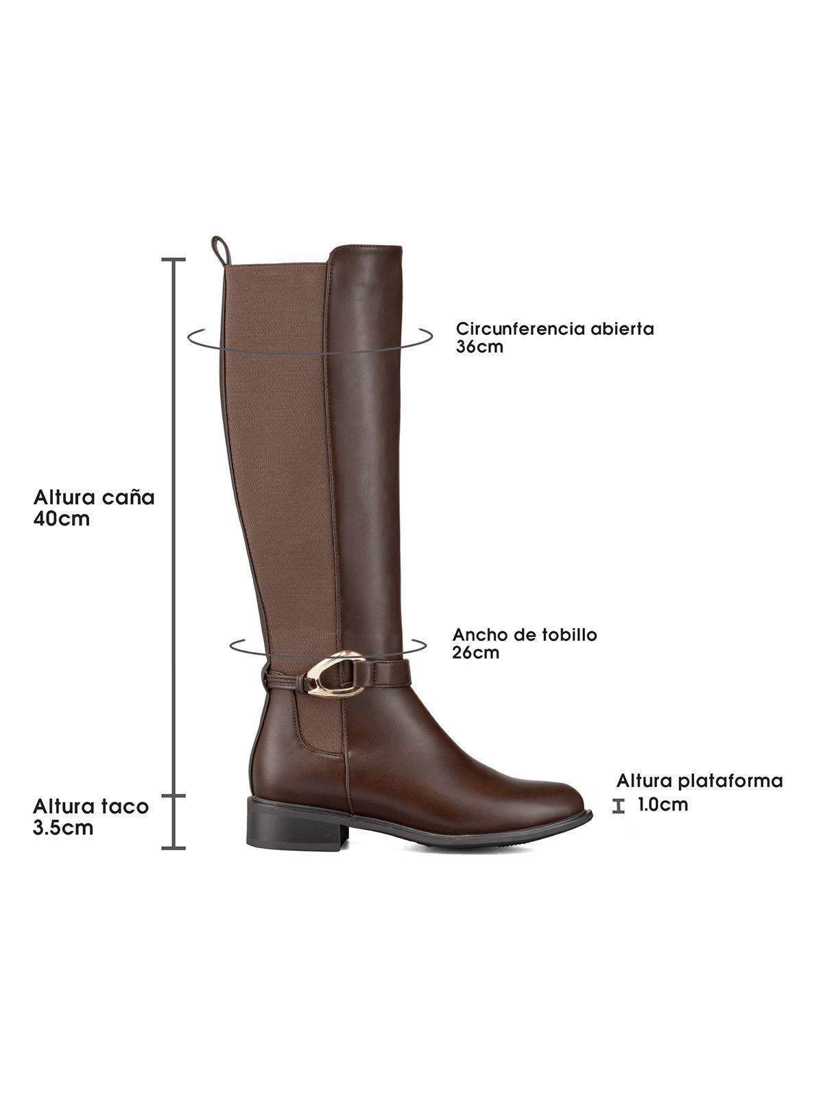 Bota Larga Mujer Casual Eco Cuero Moda Clasico Weide ZS70-6