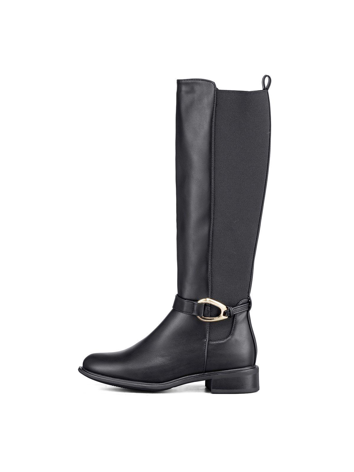 Bota Larga Mujer Casual Eco Cuero Moda Clasico Weide ZS70-4