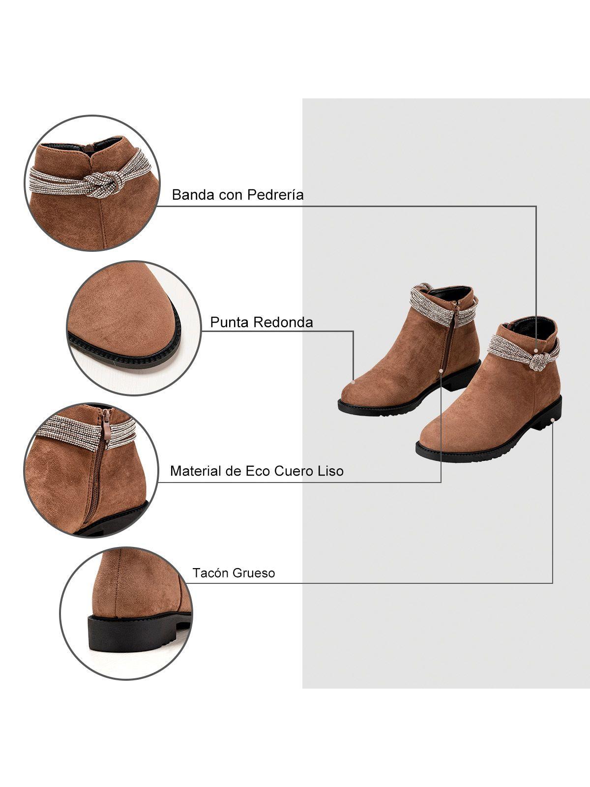 Botin Caqui Casual Mujer Weide GH109-6