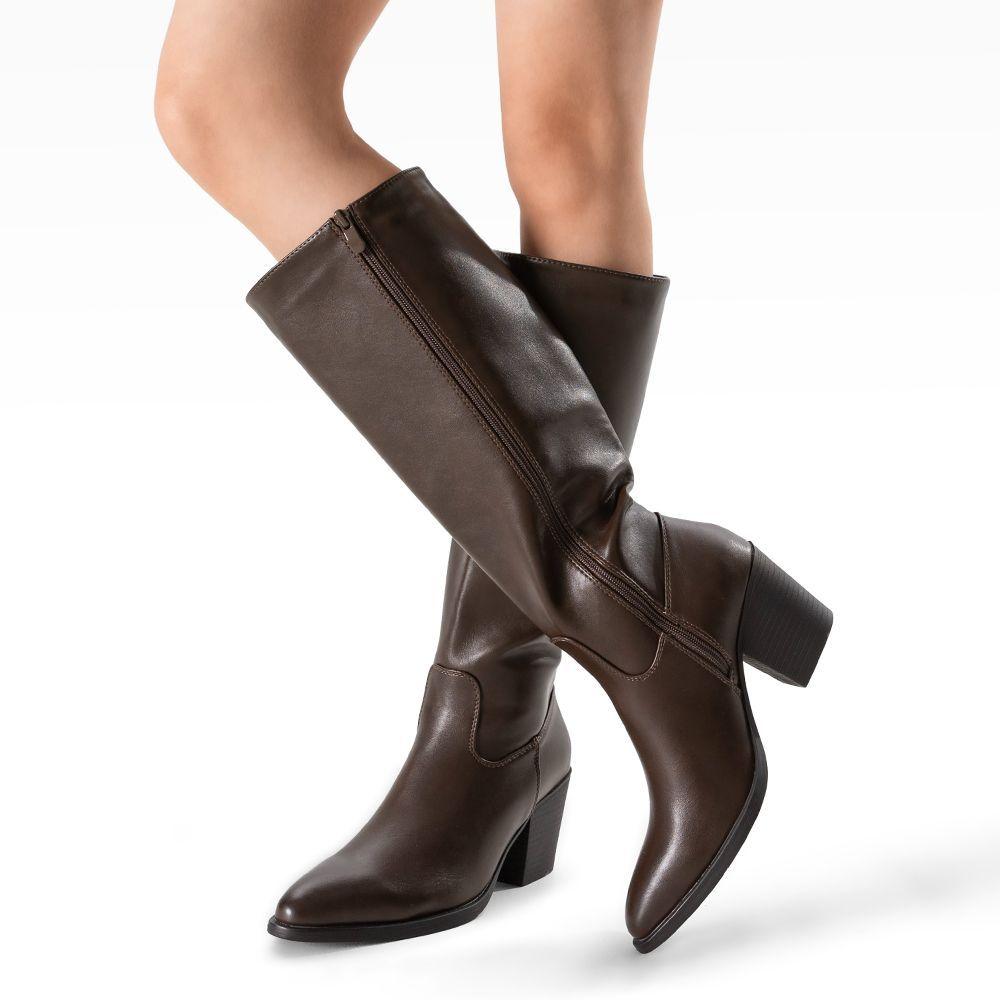 Bota Taco Mujer Casual PU Weide CZY658-1