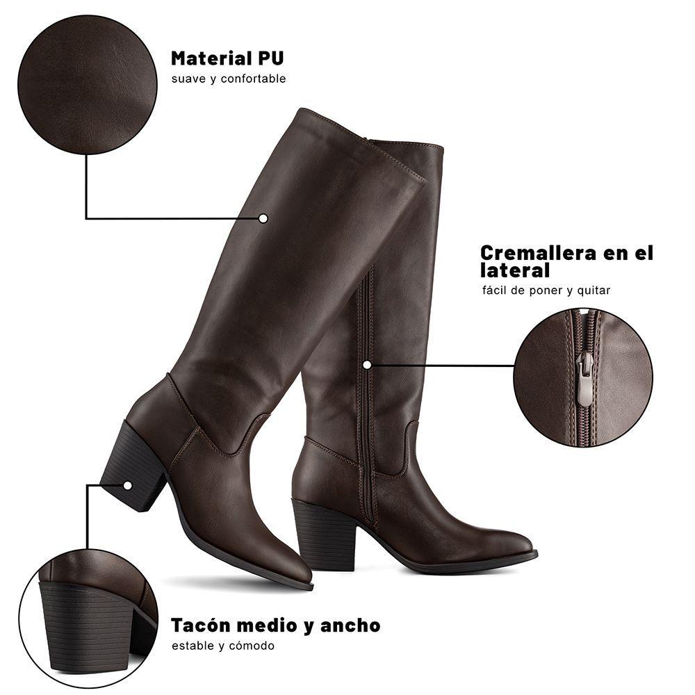 Bota Taco Mujer Casual PU Weide CZY658-8