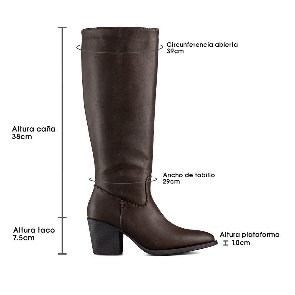 Bota Taco Mujer Casual PU Weide CZY658-7