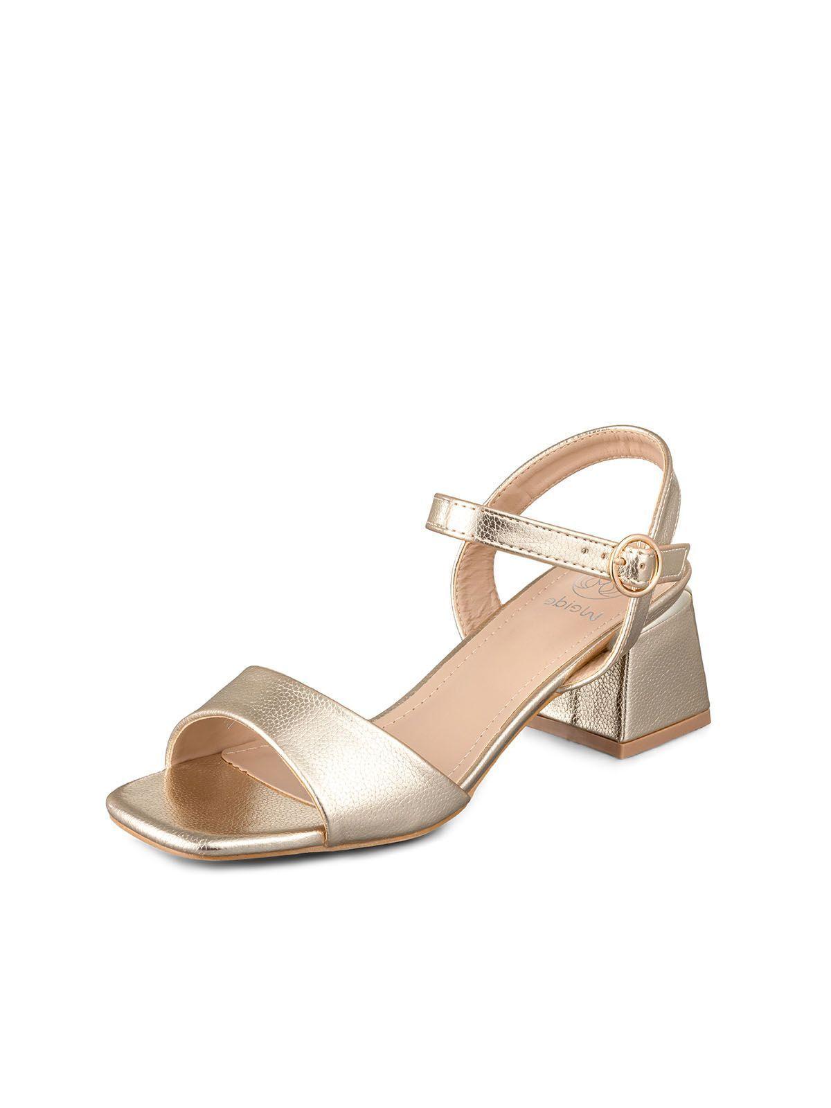 Sandalias Taco Medio Casual Mujer Moda Fiesta Weide LT139-0