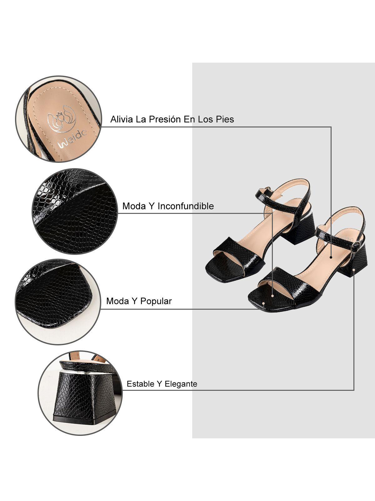 Sandalias Taco Medio Casual Mujer Moda Fiesta Weide LT139-5