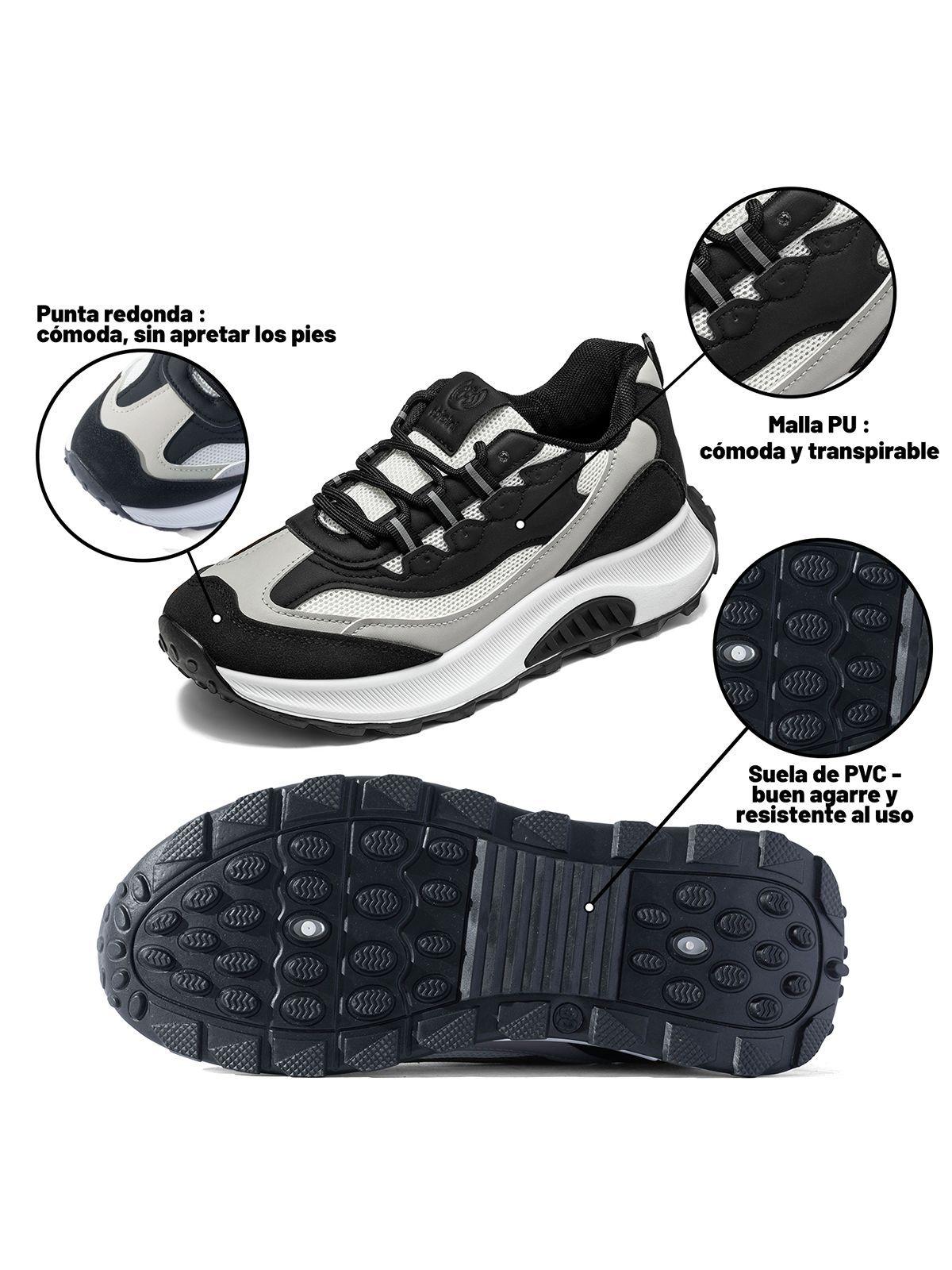Zapatillas Casual Malla PU Mujer Plataforma Weide LT220-5