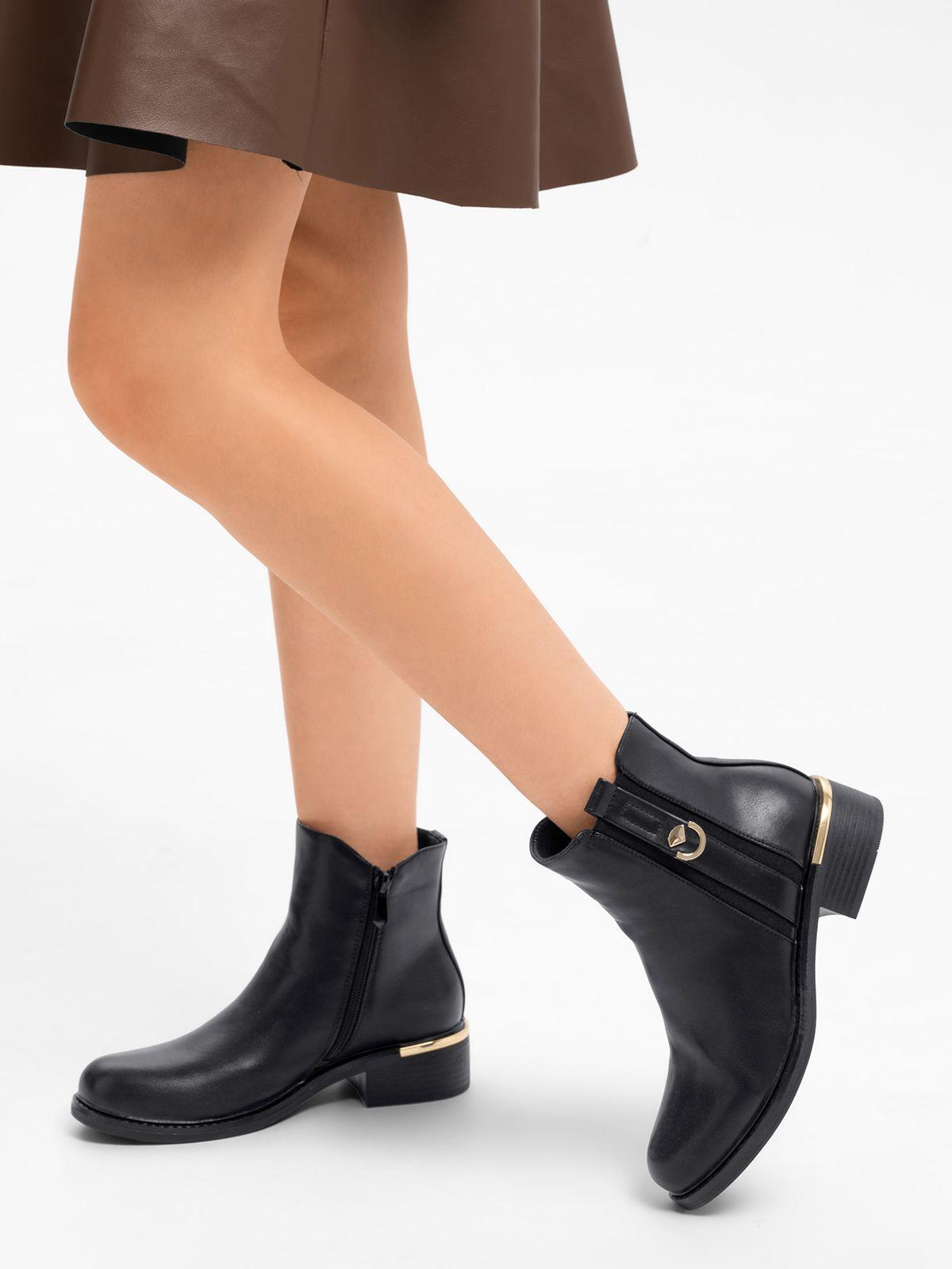 Botin Casual Mujer Eco Cuero Clasico Comodo Weide HX509-2