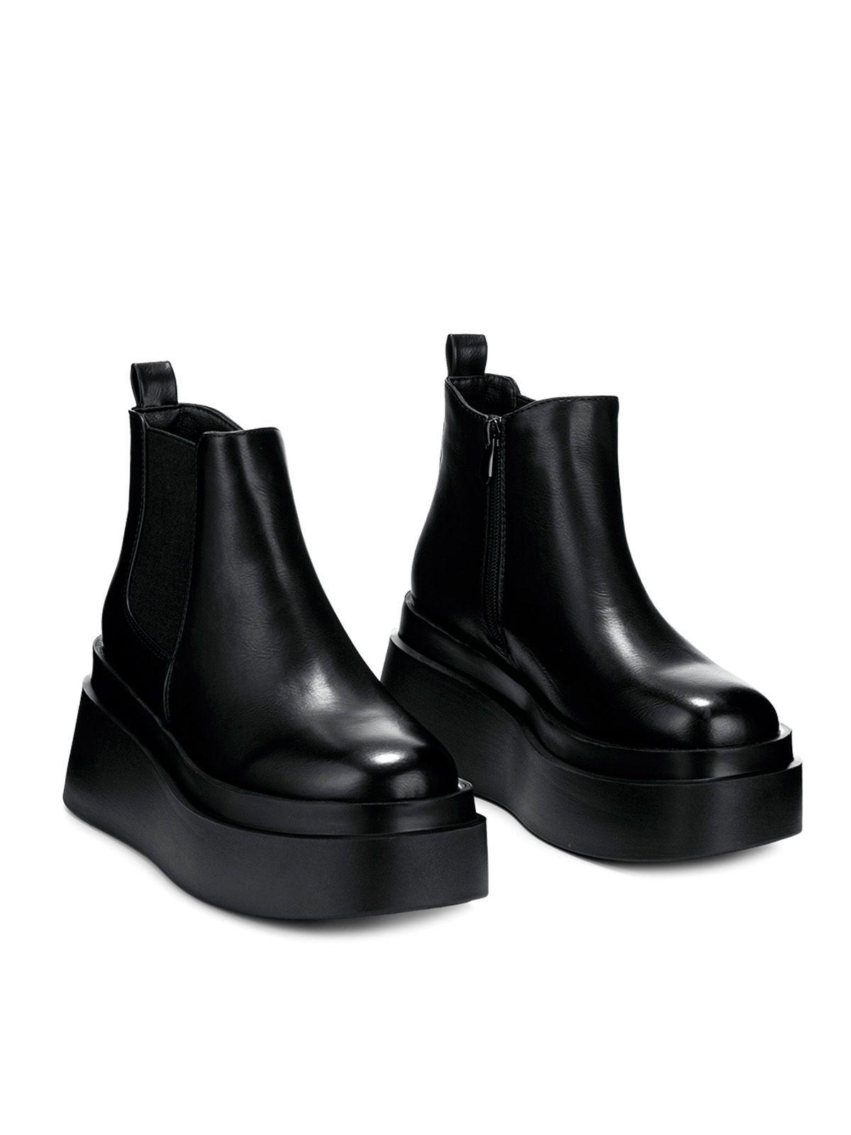 Botin Negro Casual Mujer Weide CZY587-2