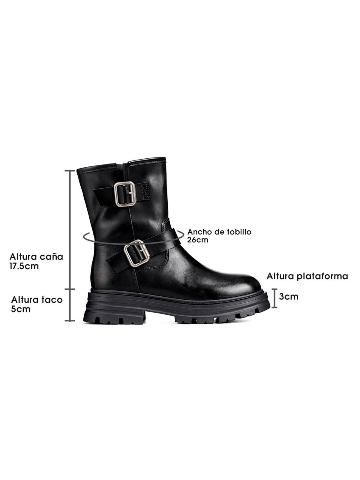 Botin Negro Casual Mujer Weide YL76-5