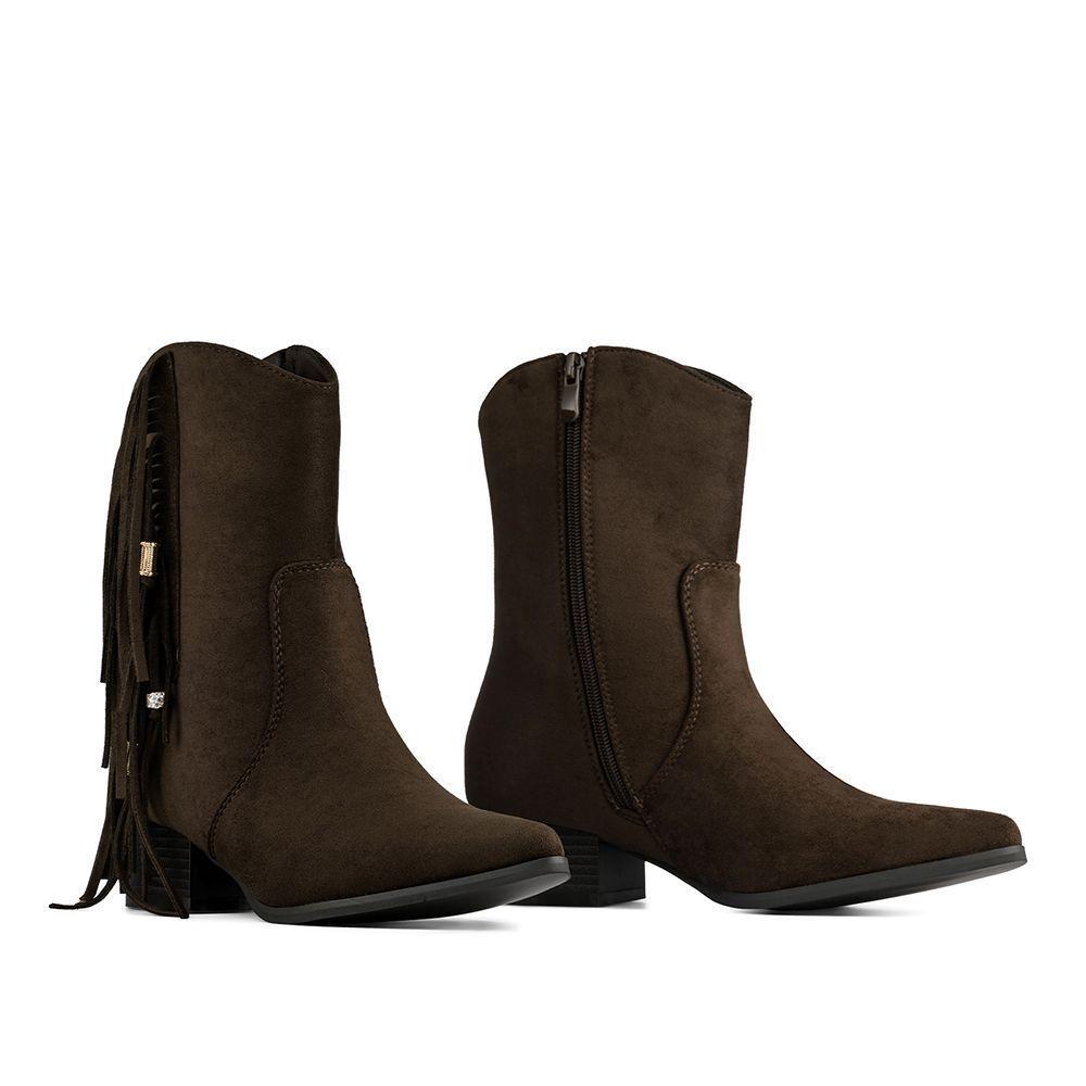 Botín Taco Mujer Casual PU Textil Weide CZY661-5