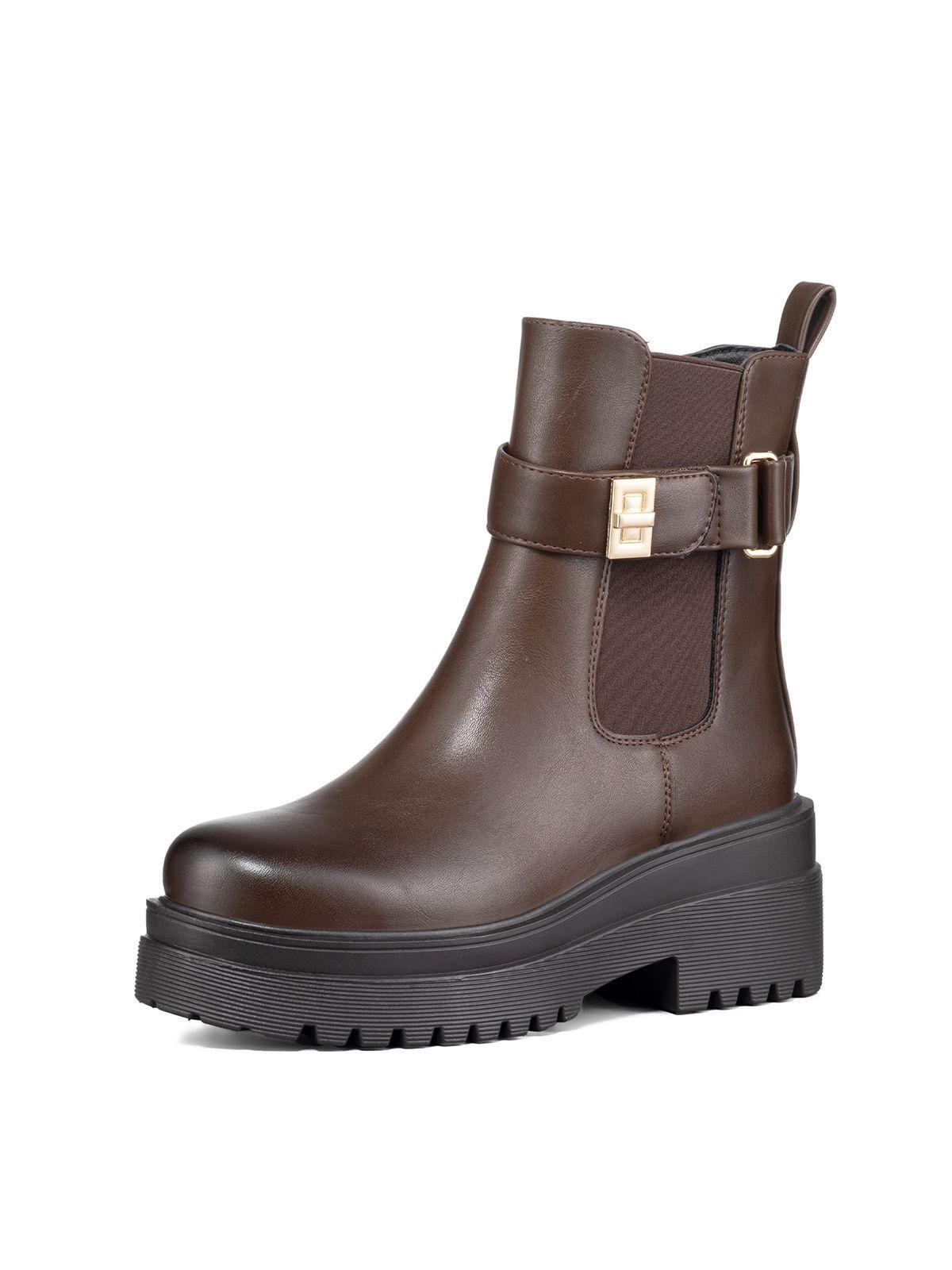 Botin Casual Mujer Eco Cuero Vintage Plataforma Weide RQ81-0
