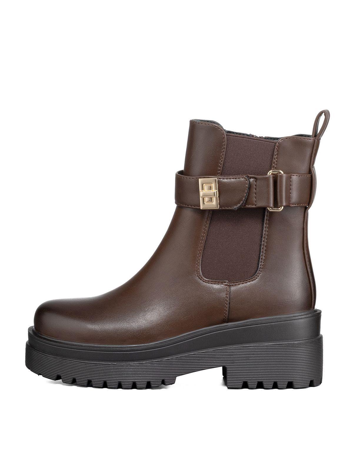 Botin Casual Mujer Eco Cuero Vintage Plataforma Weide RQ81-4