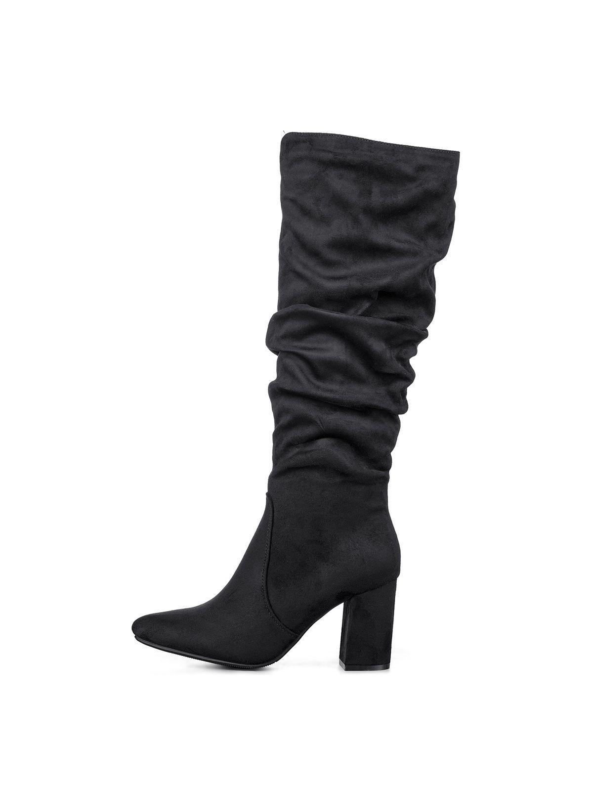 Botas Largas Mujer Casual Gamuza Tacon Grueso Weide HX512-4