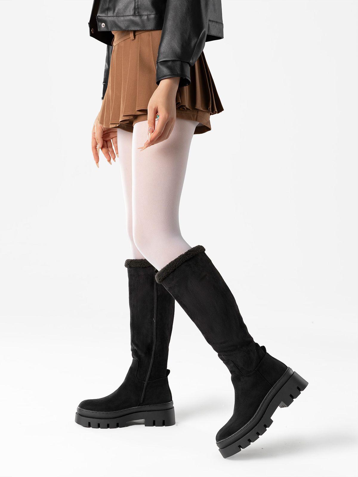 Botas Largas Mujer Casual Moda Gamuza Plataforma Weide HX511-2