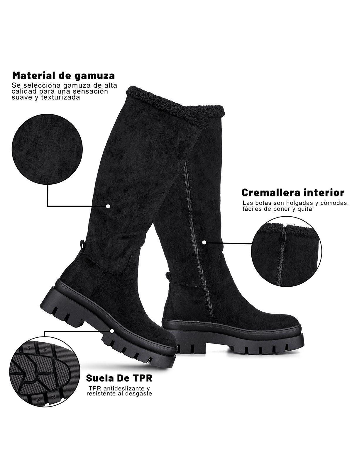 Botas Largas Mujer Casual Moda Gamuza Plataforma Weide HX511-7