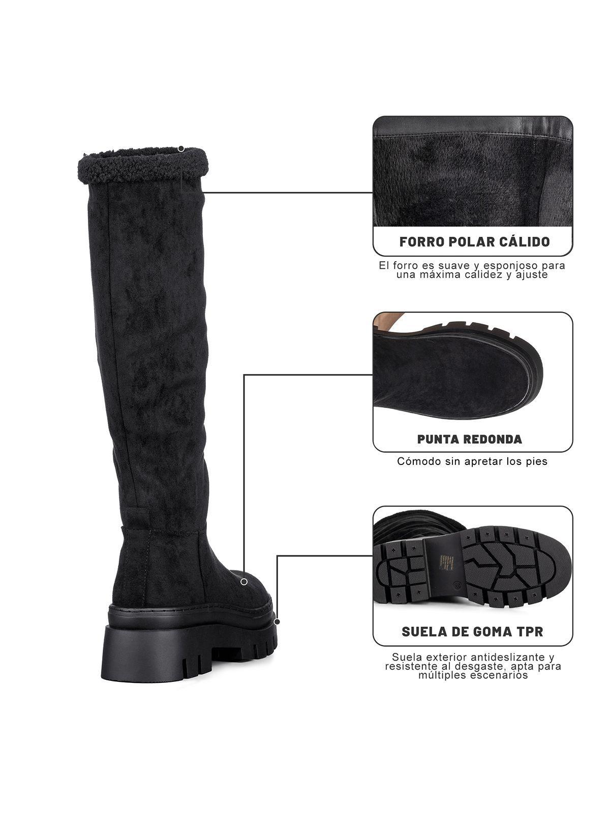 Botas Largas Mujer Casual Moda Gamuza Plataforma Weide HX511-8