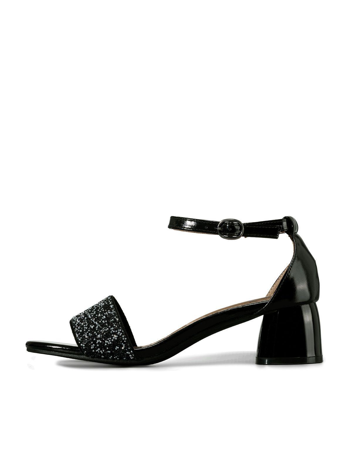 Sandalia Taco Grueso Punta Cuadrada Mujer Weide GH176-4