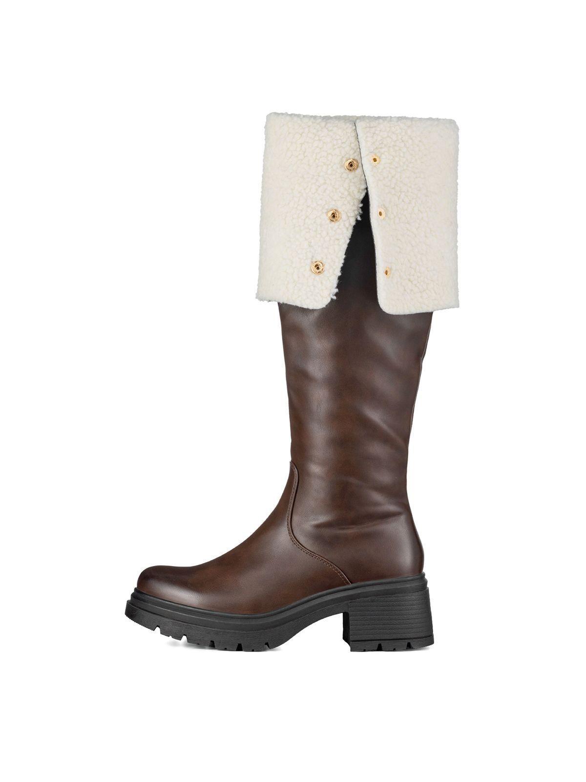 Botas Largas Mujer De Moda Comodo Tacon Grueso Weide CZY615-5