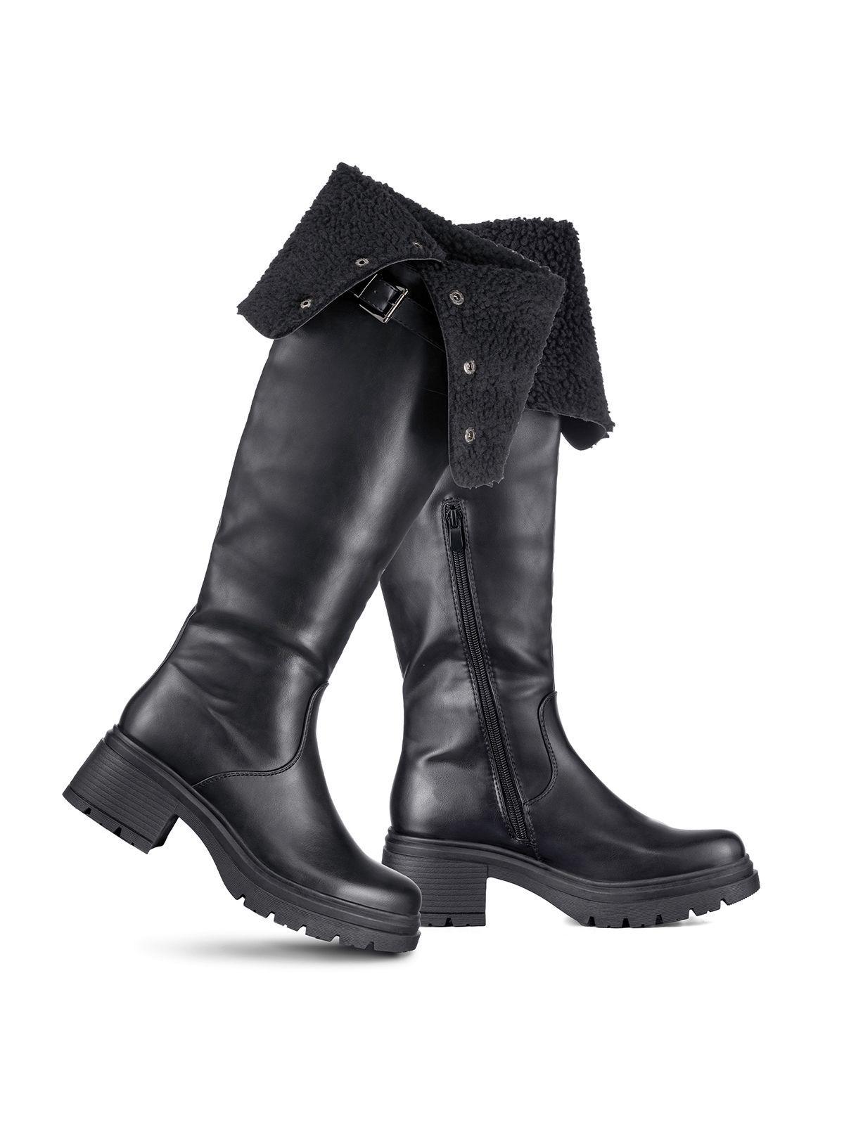 Botas Largas Mujer De Moda Comodo Tacon Grueso Weide CZY615-2
