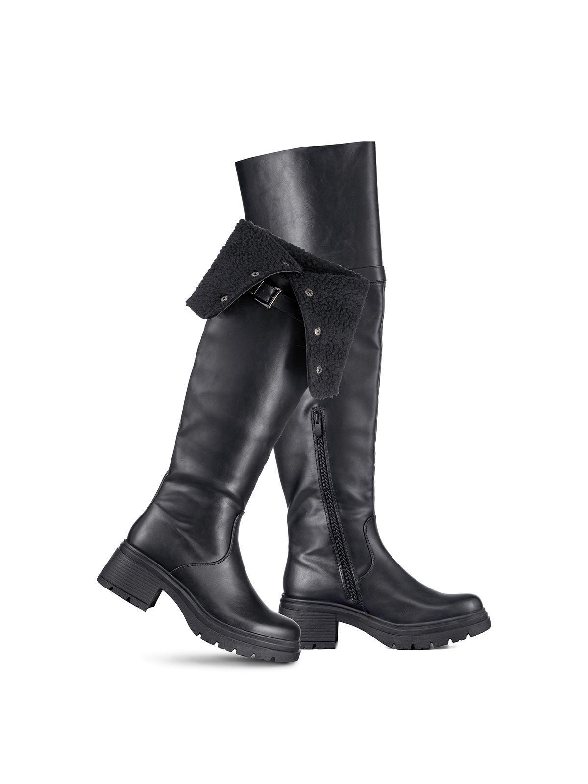 Botas Largas Mujer De Moda Comodo Tacon Grueso Weide CZY615-4
