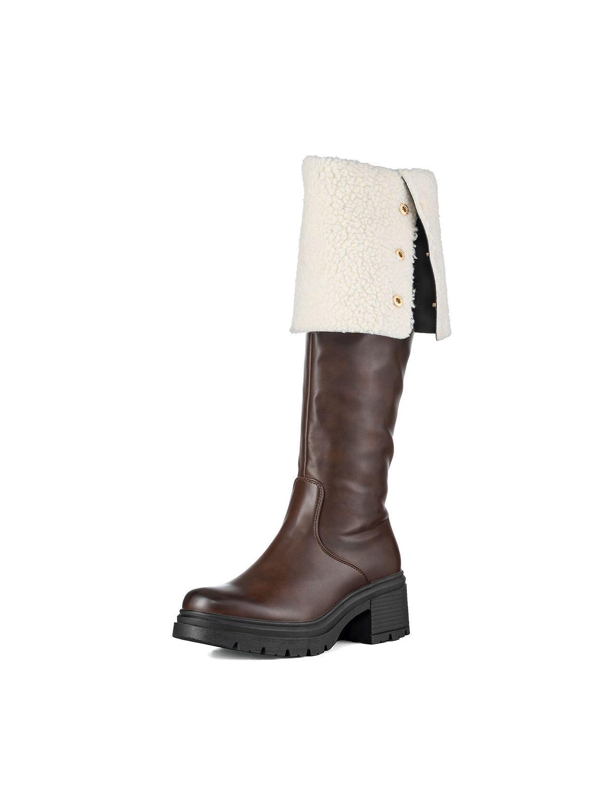Botas Largas Mujer De Moda Comodo Tacon Grueso Weide CZY615-0
