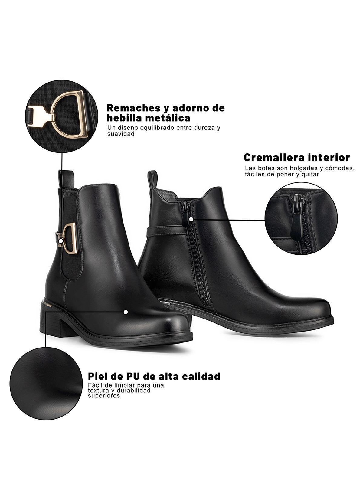 Botin Casual Mujer Eco Cuero Vintage Elegante Weide QBM18-7