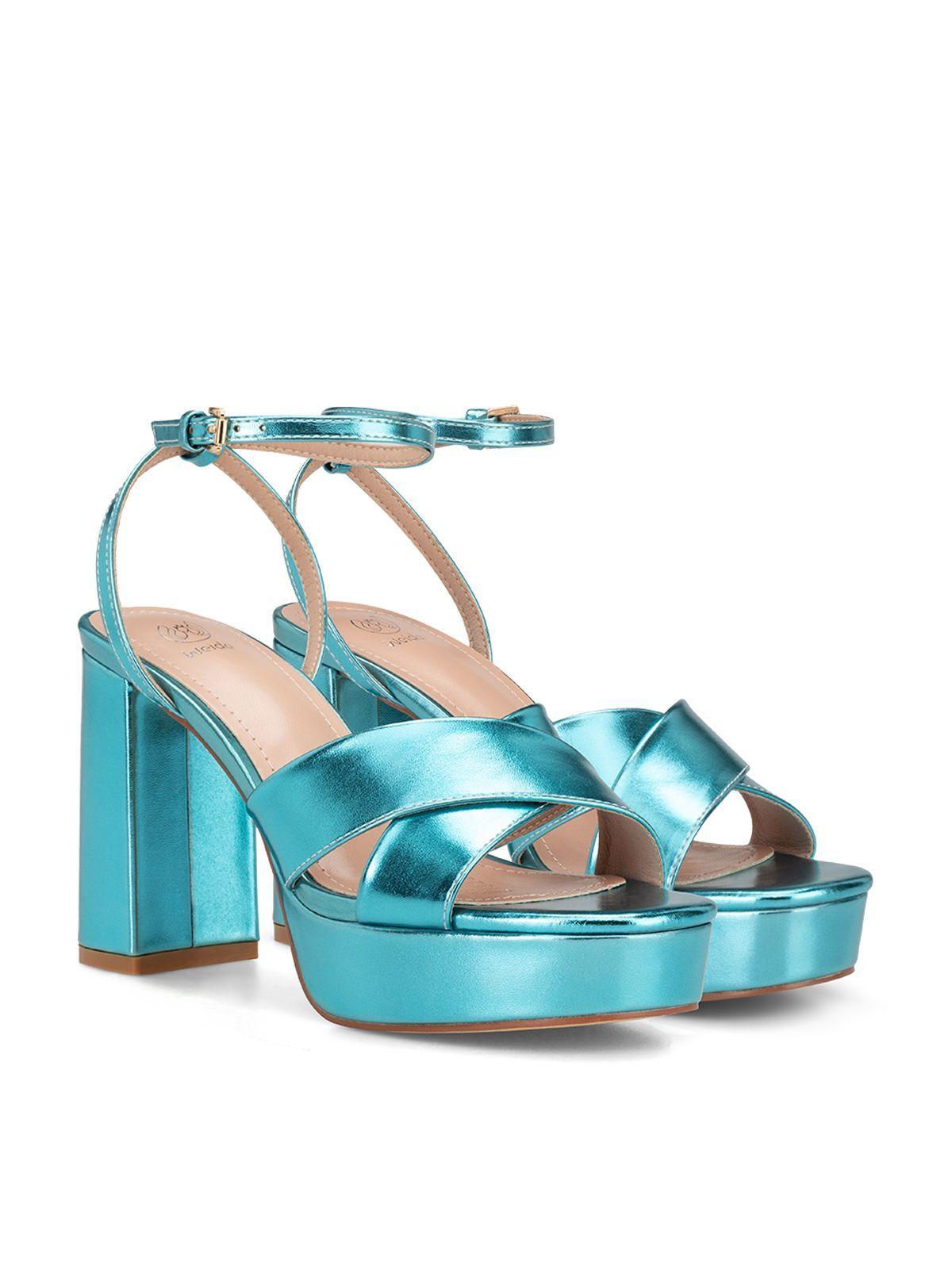 Sandalia Plataforma Azul Fiesta YJ26 Weide-2