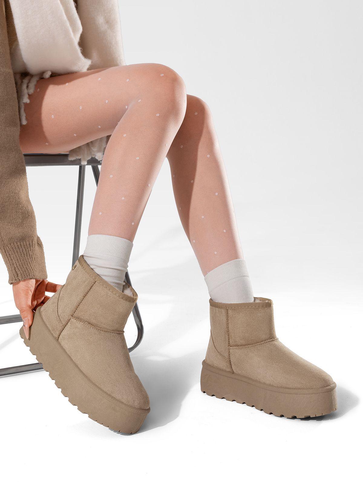 Botin Caqui Casual Mujer Weide LT122-1