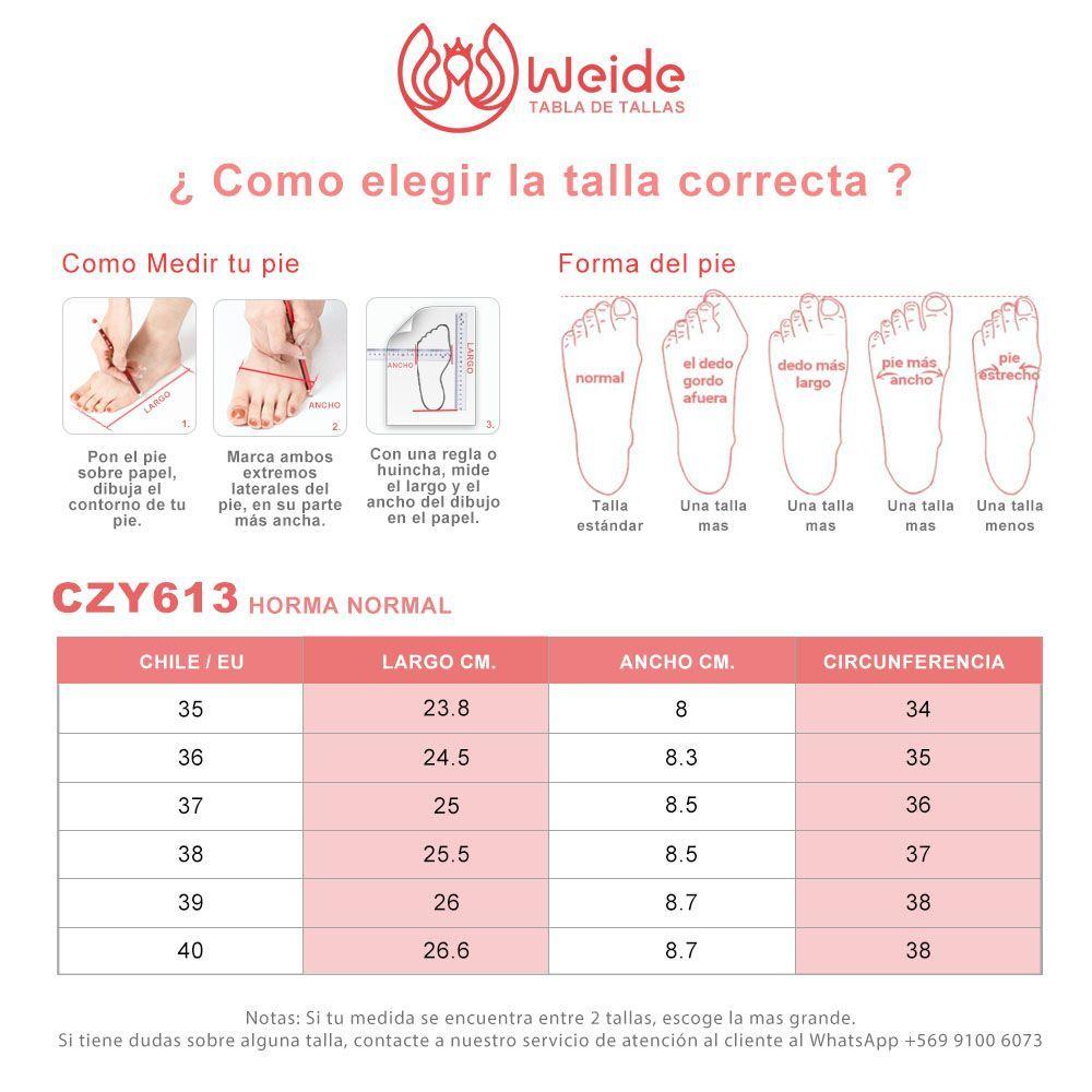 Botas Largas Mujer De Moda Tacon Grueso Vintage Weide CZY613-3