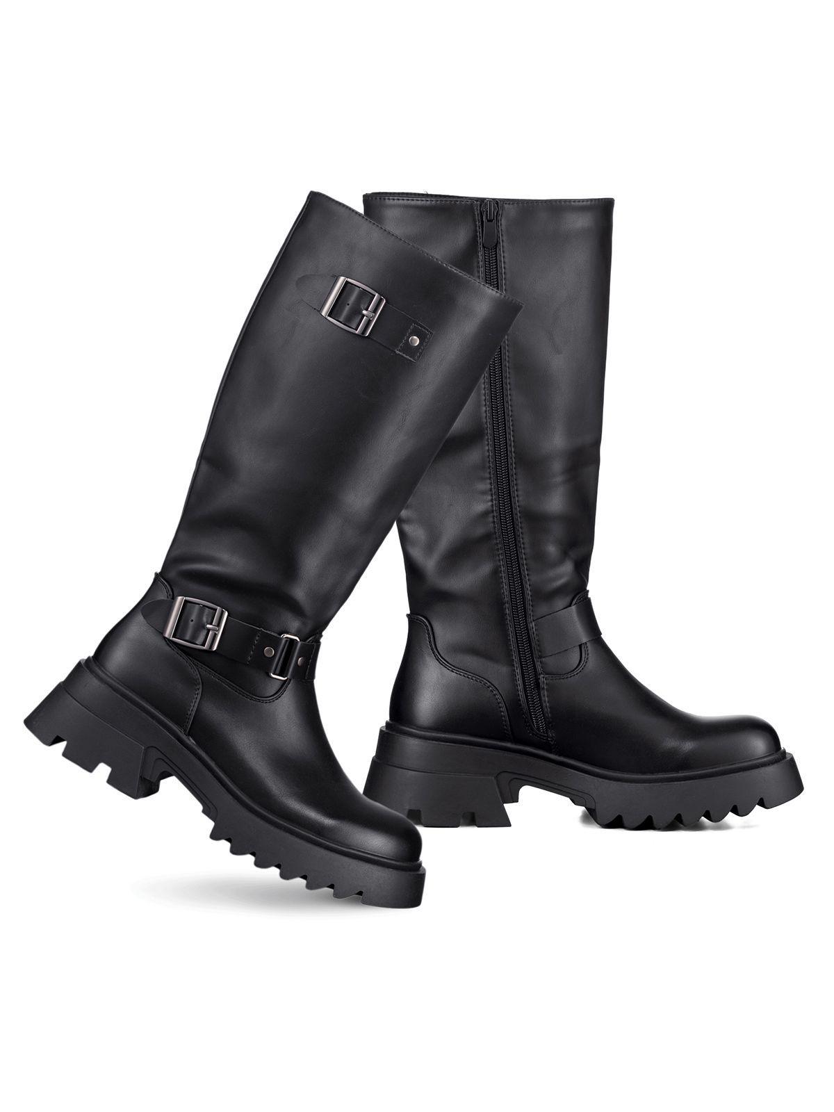 Botas Largas Mujer De Moda Tacon Grueso Vintage Weide CZY613-4