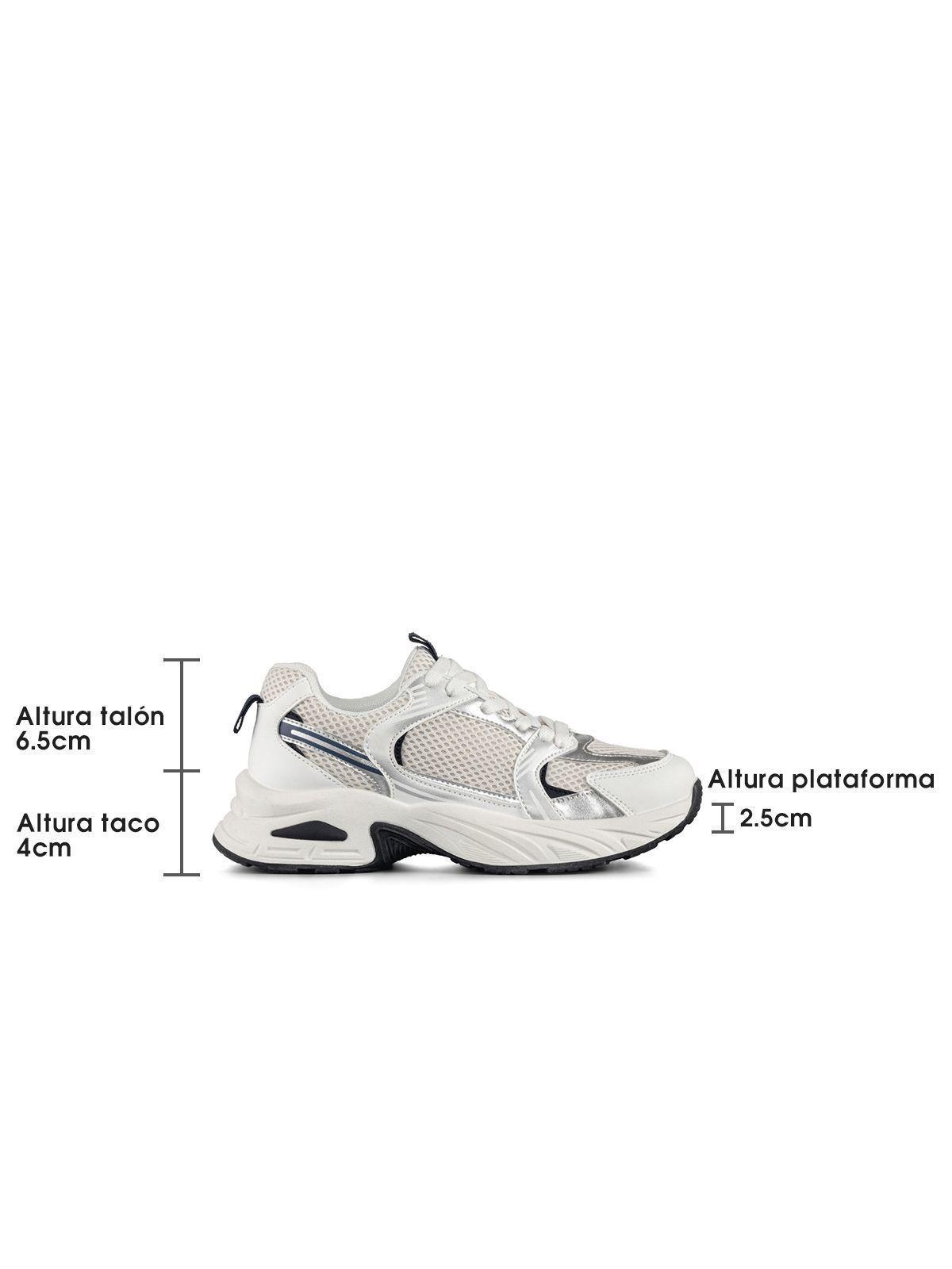 Zapatilla Deportiva De Malla Mujer Plataforma Weide SL12-6