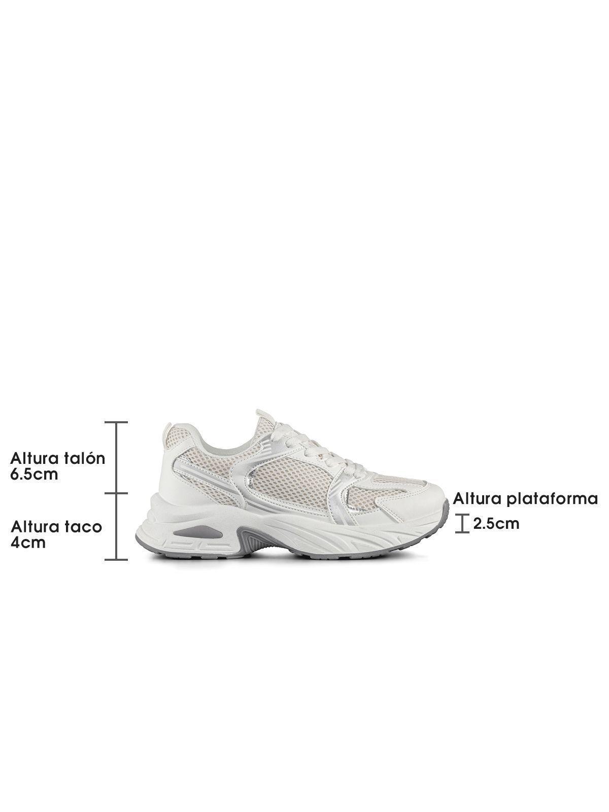 Zapatilla Deportiva De Malla Mujer Plataforma Weide SL12-4