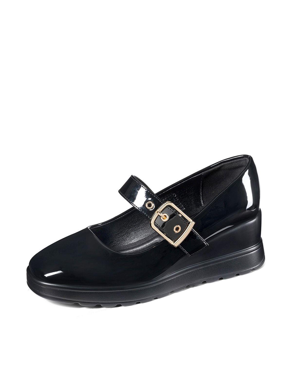 Zapatos Taco PU Acharolado Mujer Poggen Weide GH222-0