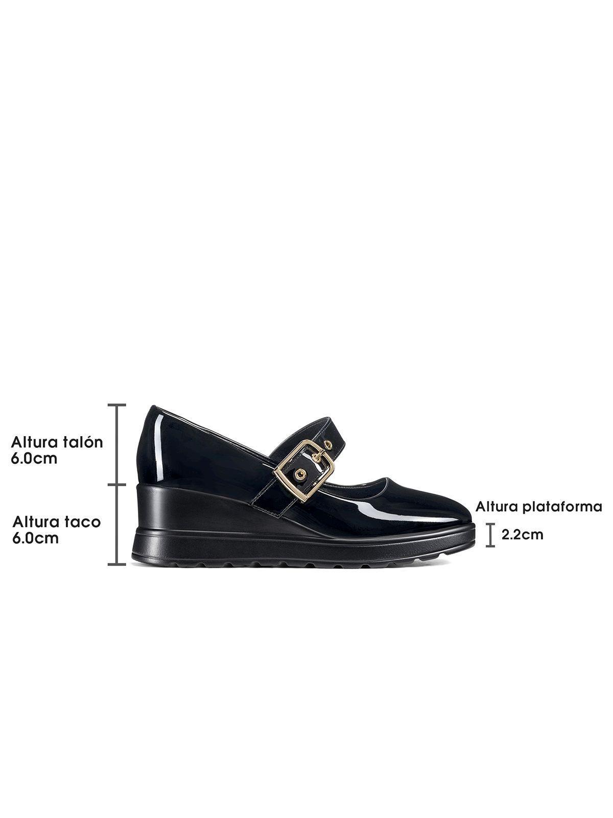 Zapatos Taco PU Acharolado Mujer Poggen Weide GH222-3