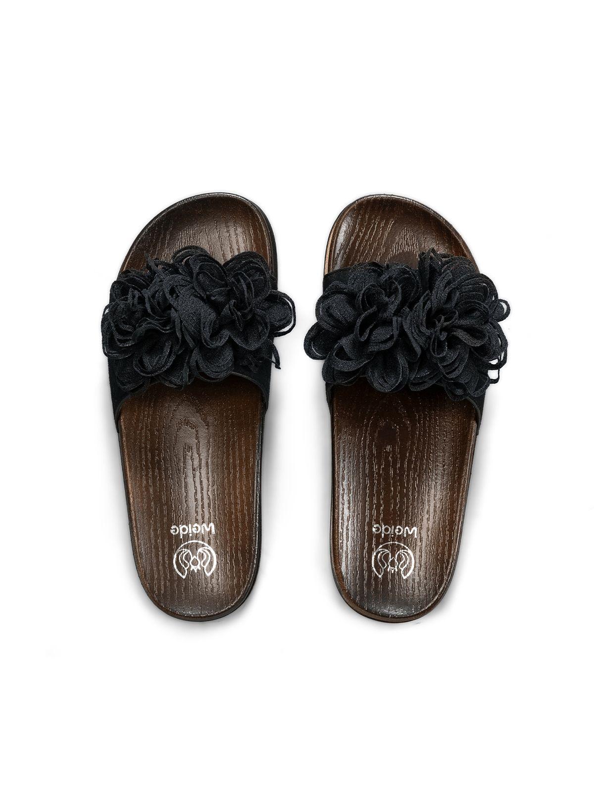 Sandalia tipo Chala PU Textil Mujer Plano Weide HY22-2