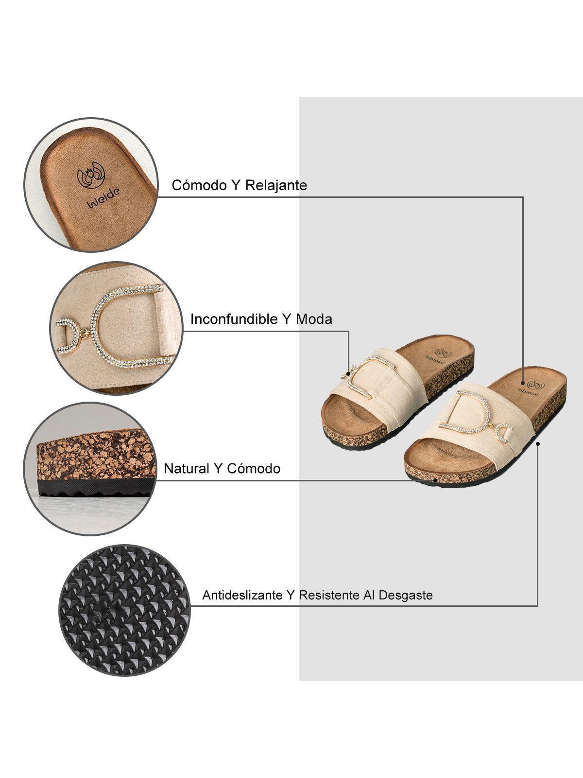 Sandalias Chalas Mujer Casual Confort Hebilla Weide QIU358-5