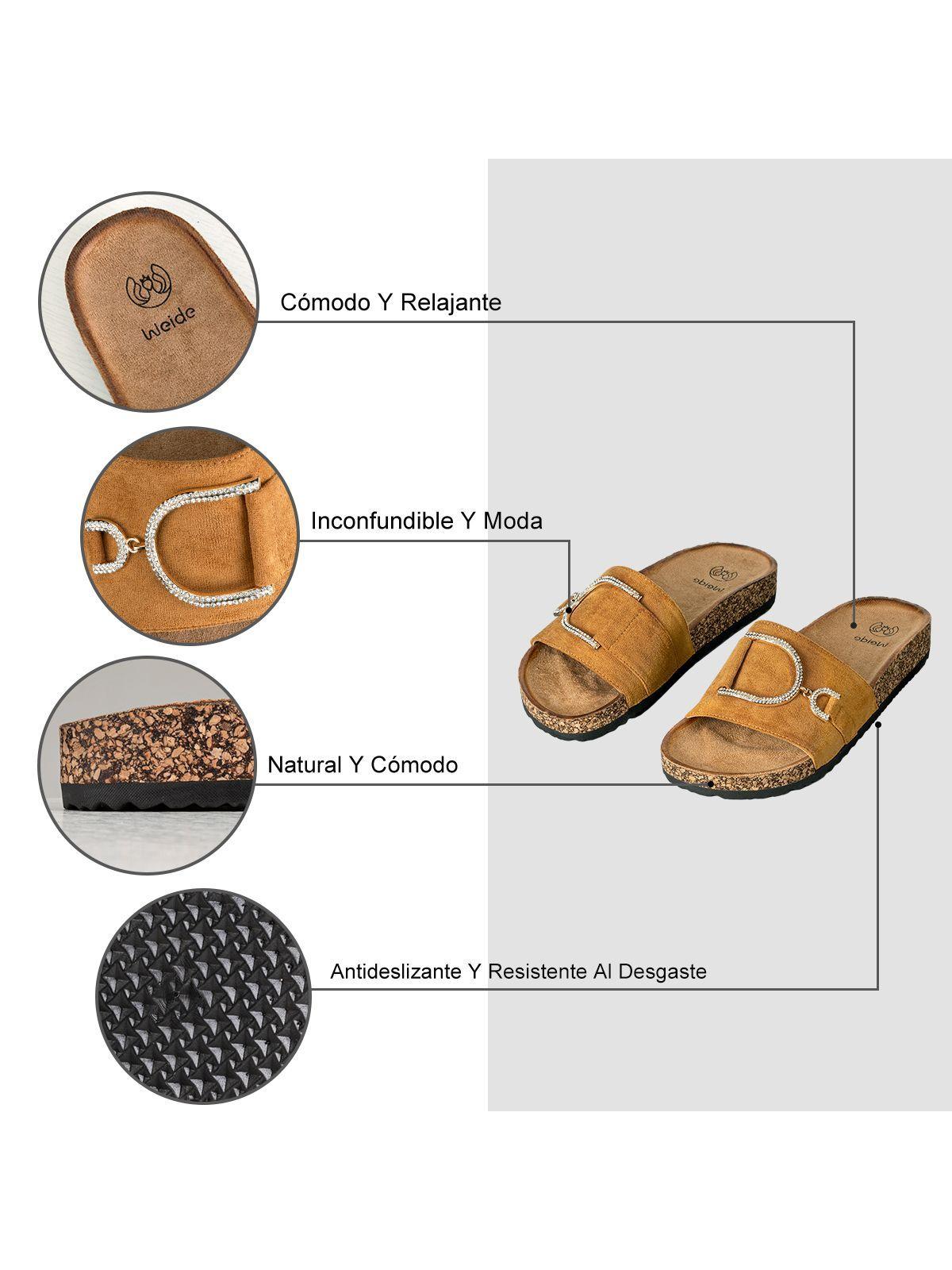 Sandalias Chalas Mujer Casual Confort Hebilla Weide QIU358-3