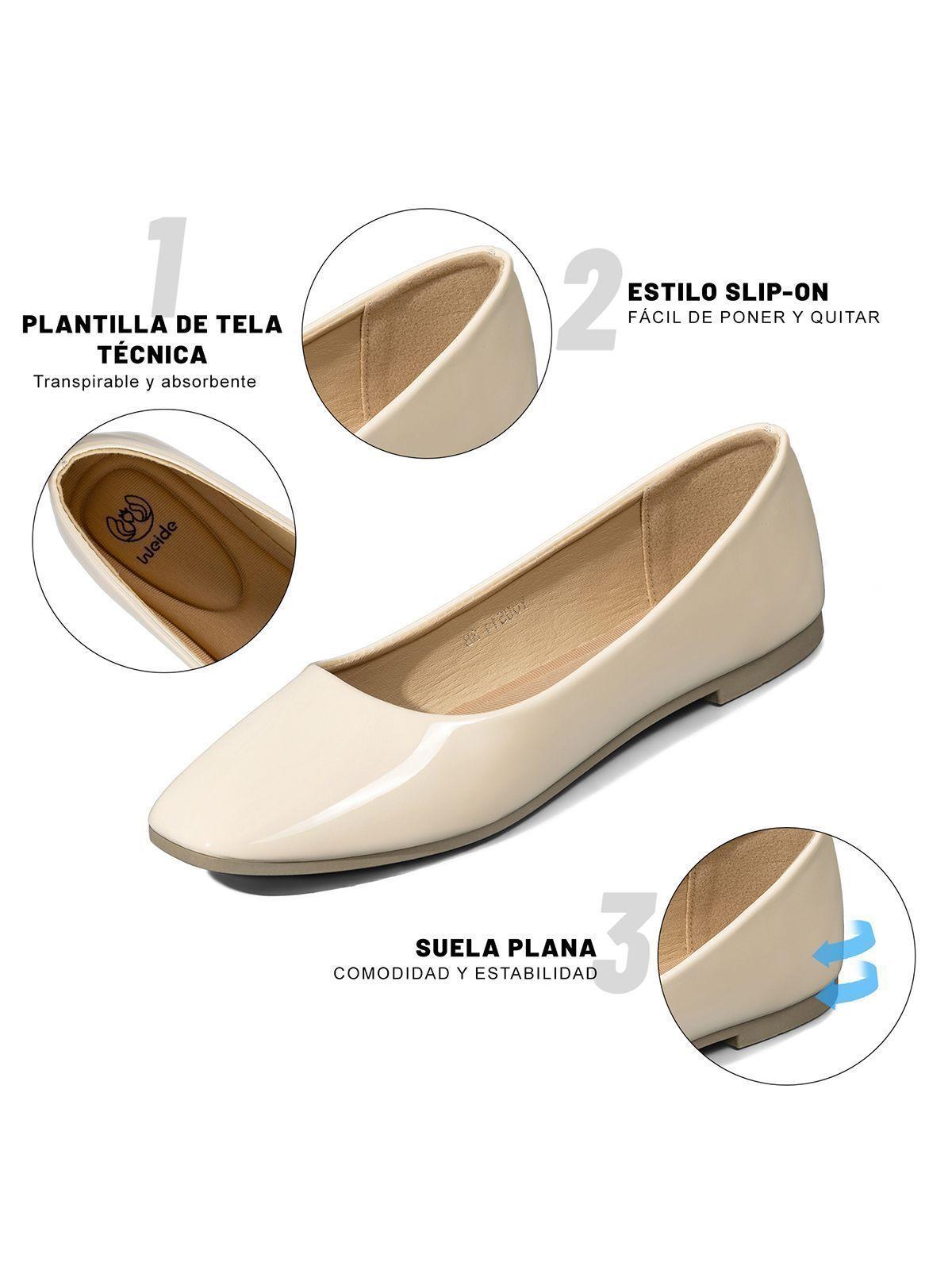 Ballerina Confort Charol Mujer  Weide YOU511-9