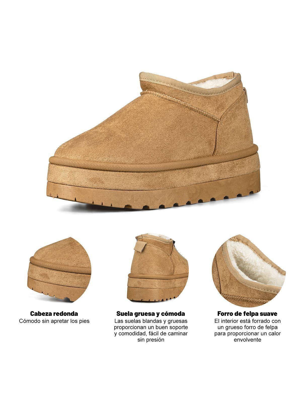 Botin Casual Mujer De Gamuza Comodo Weide LT200-7