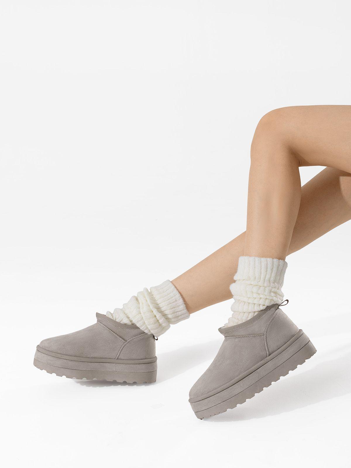 Botin Casual Mujer De Gamuza Comodo Weide LT200-1