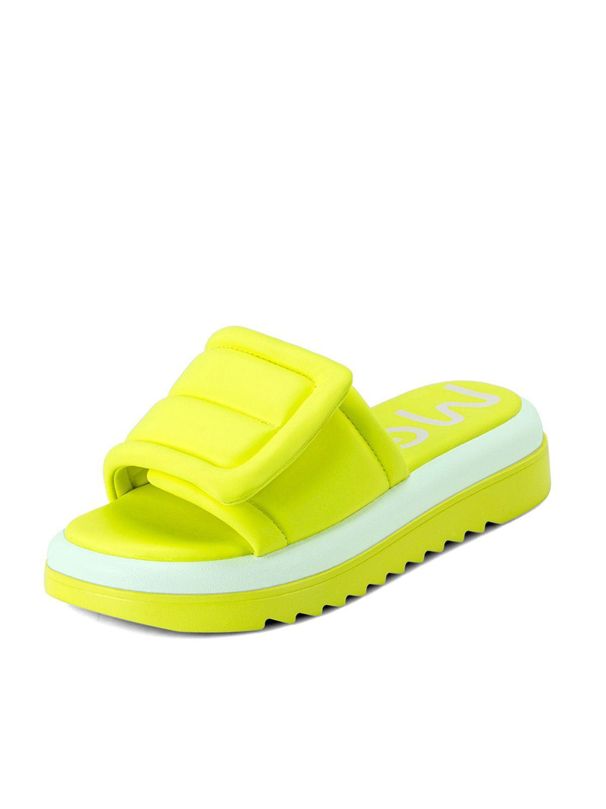 Sandalia Plataforma Amarillo Casual GH98 Weide-0