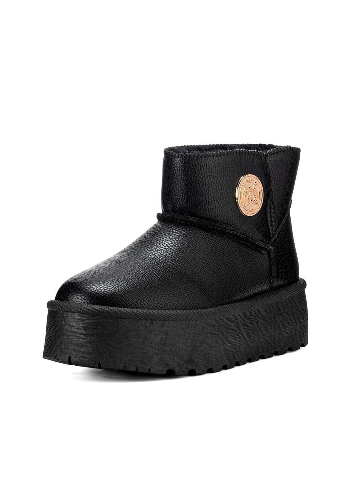 Botin Negro Casual Mujer Weide LT127-0