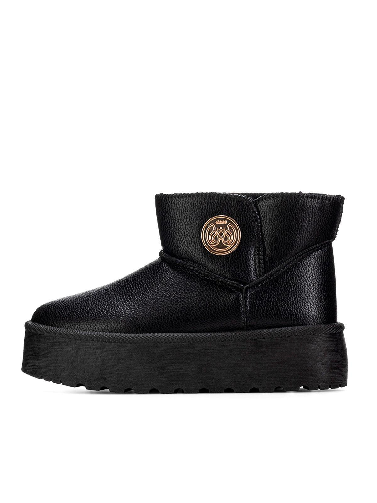 Botin Negro Casual Mujer Weide LT127-2