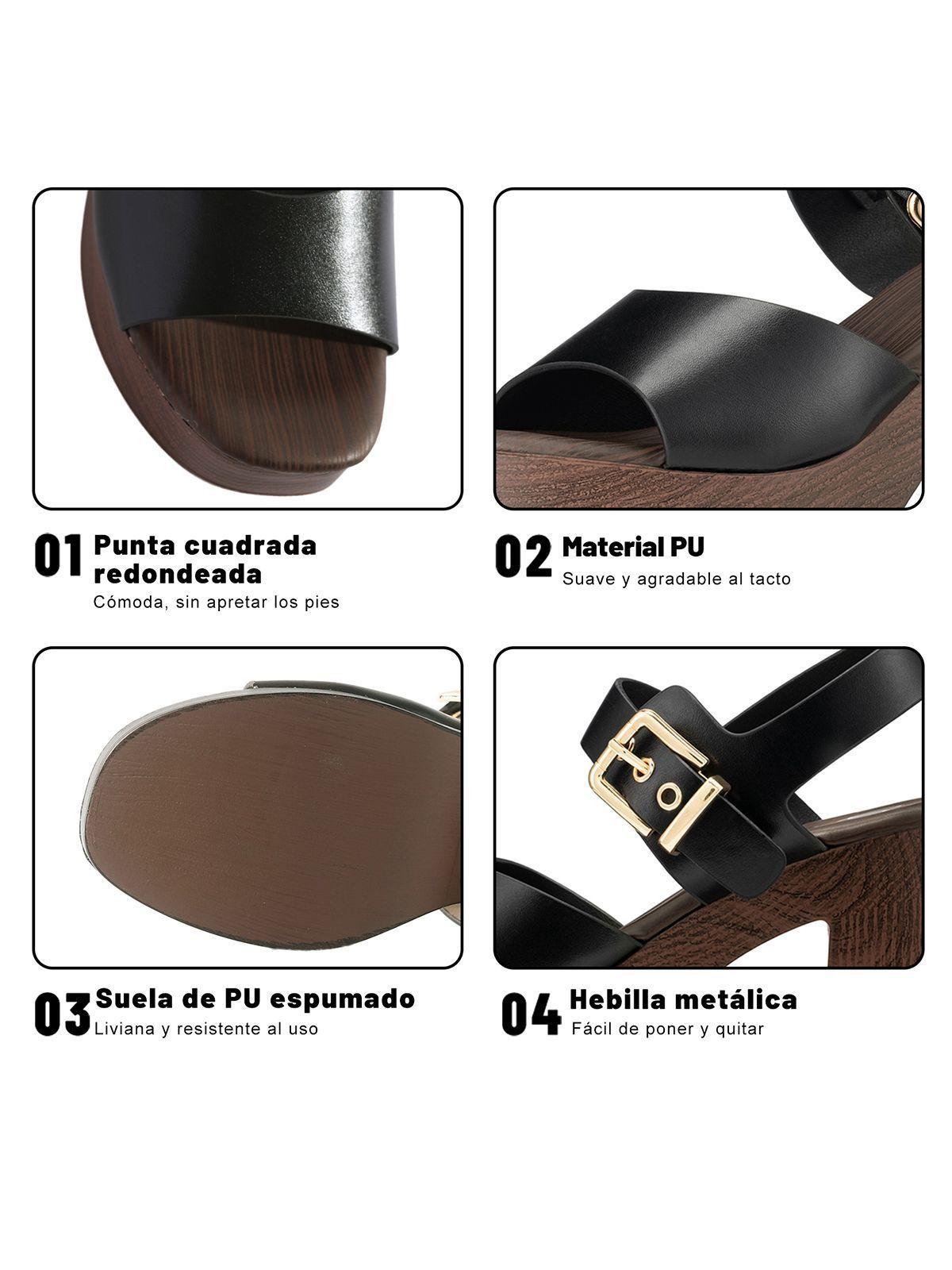 Sandalias PU Mujer Cuadrado Weide YQ06-4