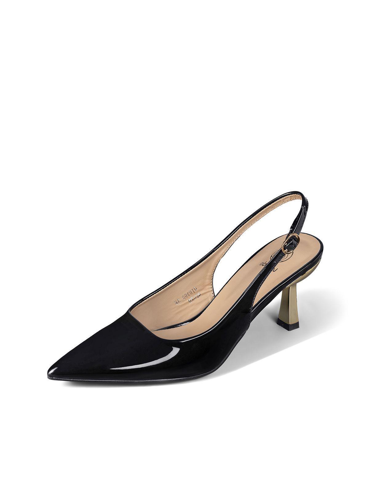 Zapato Taco Alto Talón Abierto Elegante Mujer Weide QIU390-0