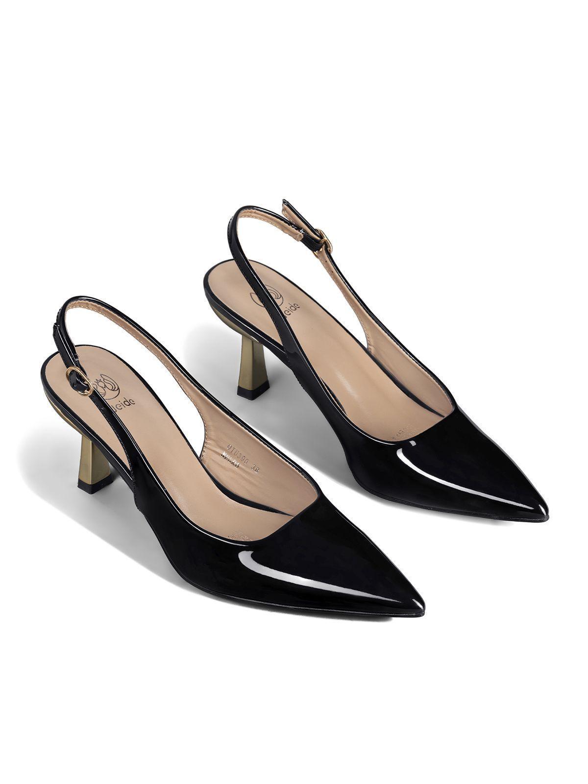 Zapato Taco Alto Talón Abierto Elegante Mujer Weide QIU390-5