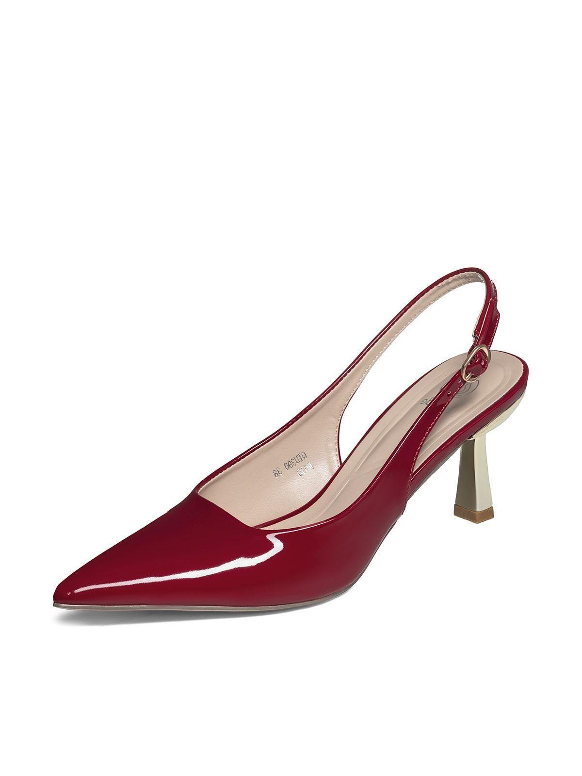 Zapato Taco Alto Talón Abierto Elegante Mujer Weide QIU390-0
